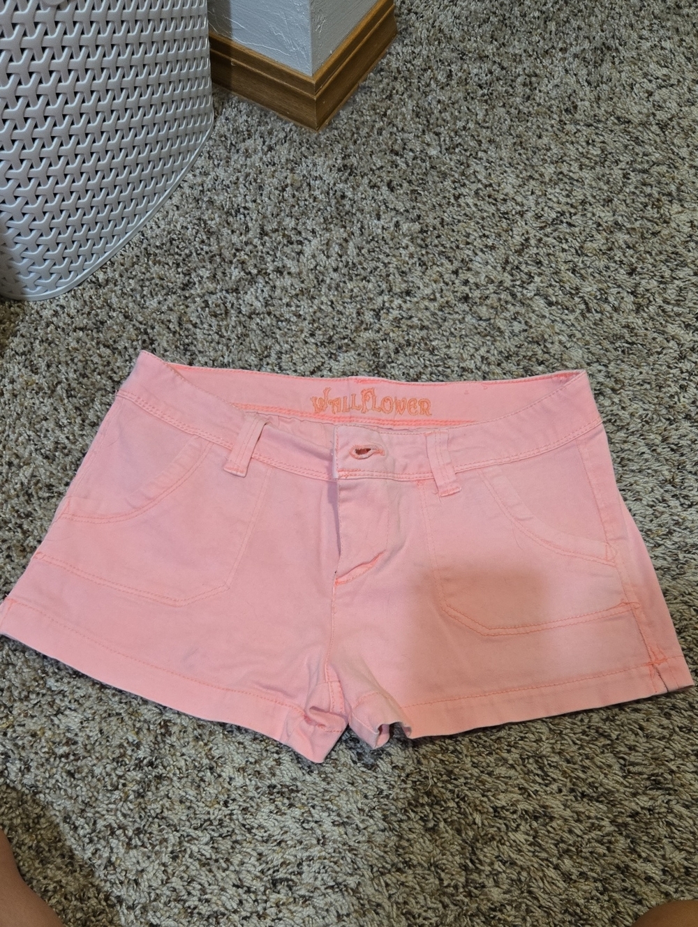 Wildflowers Light Pink Denim-Style Women's Shorts